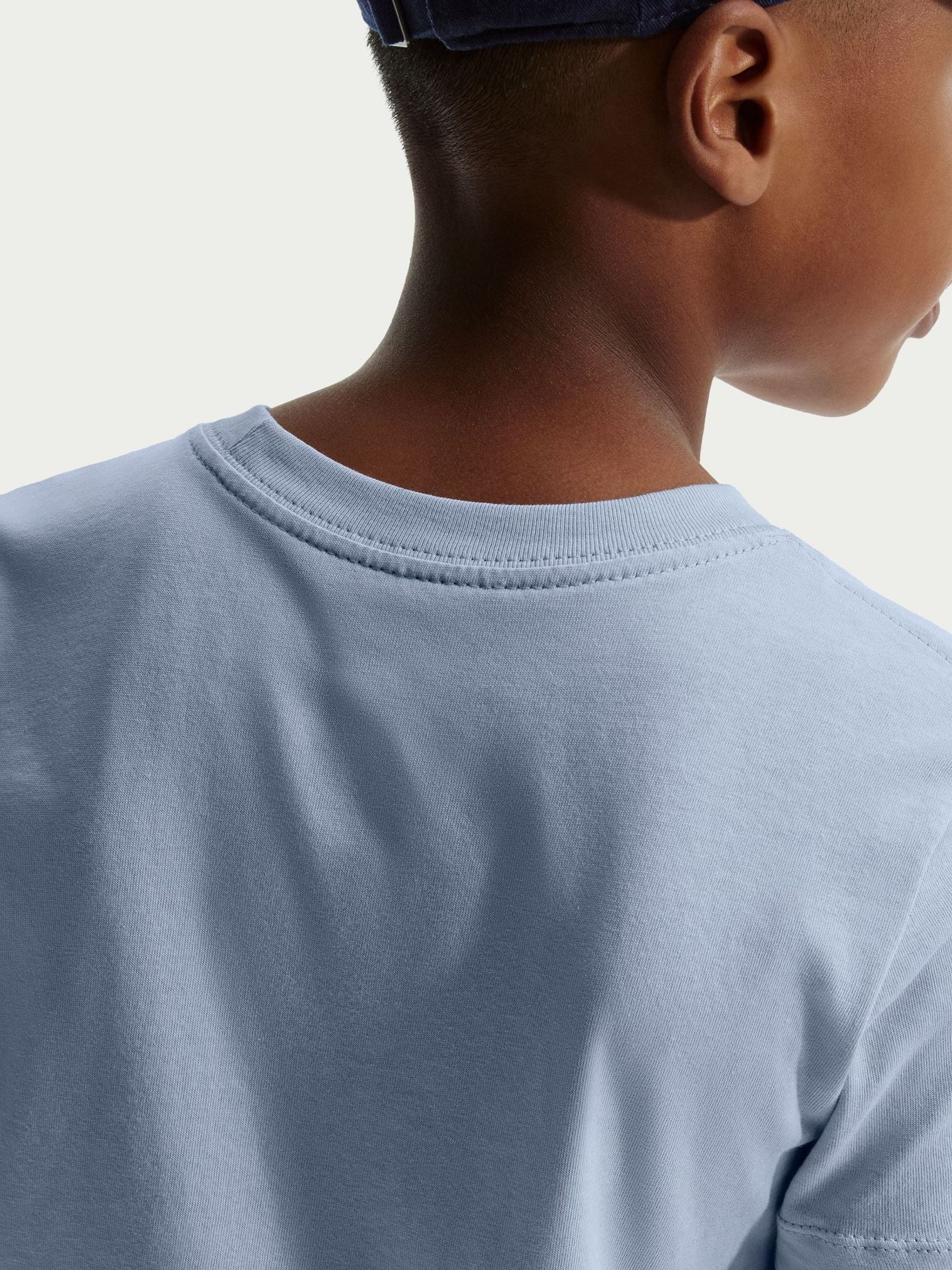 Dsiney Kidz - Nike Ghost Blue Short Sleeve Club T-Shirt image 4
