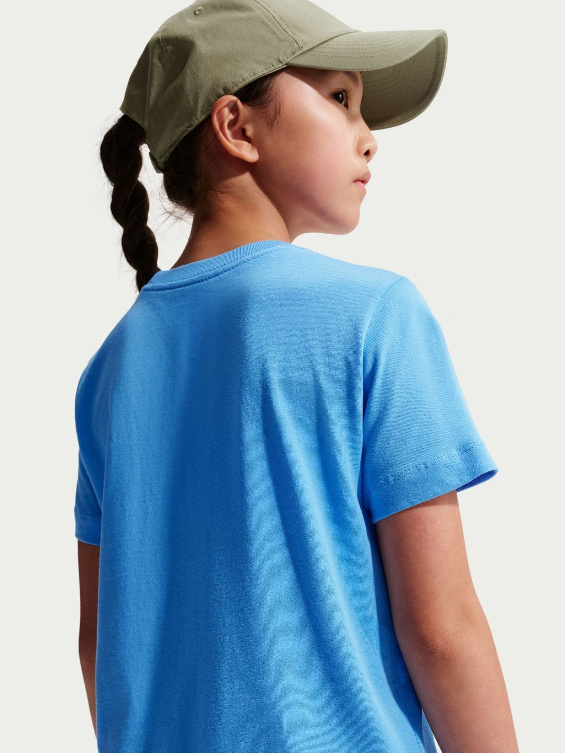 Dsiney Kidz - Nike University Blue Short Sleeve Club T-Shirt image 5