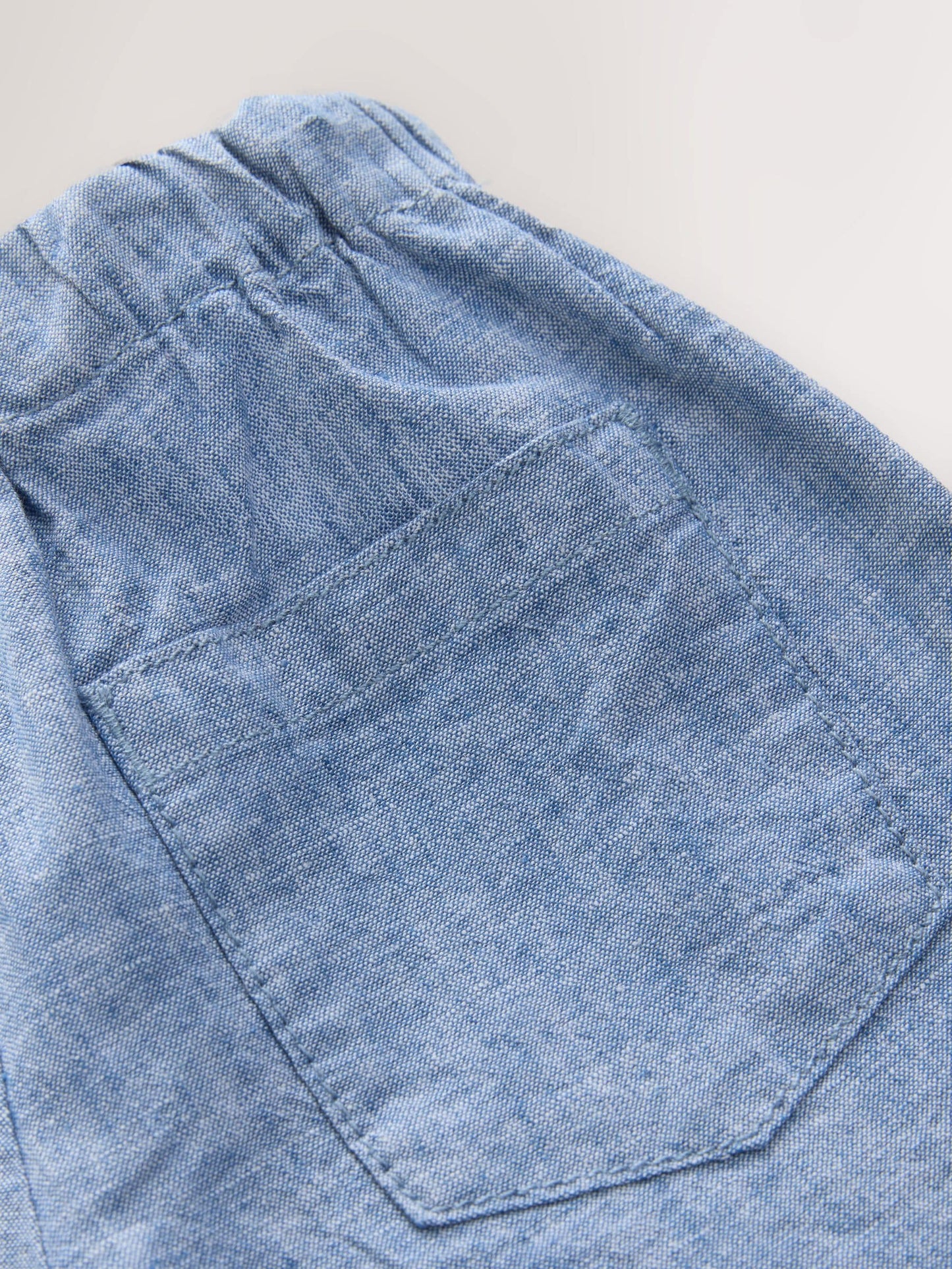 Blue/Ecru Linen Trousers 2 Pack (3mths-7yrs) image 6