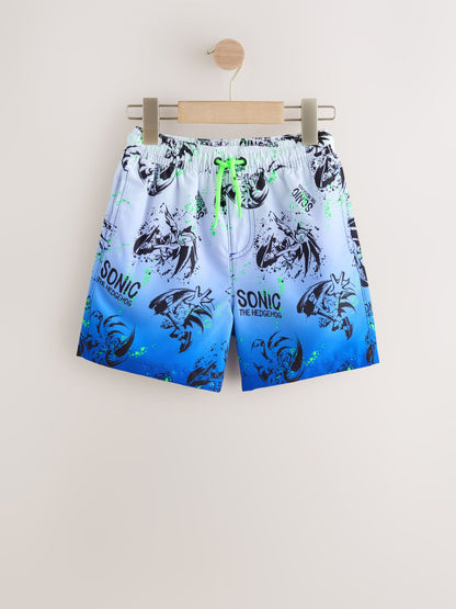 Dsiney Kidz - White/Blue Sonic Swim Shorts (3-16yrs) image 5