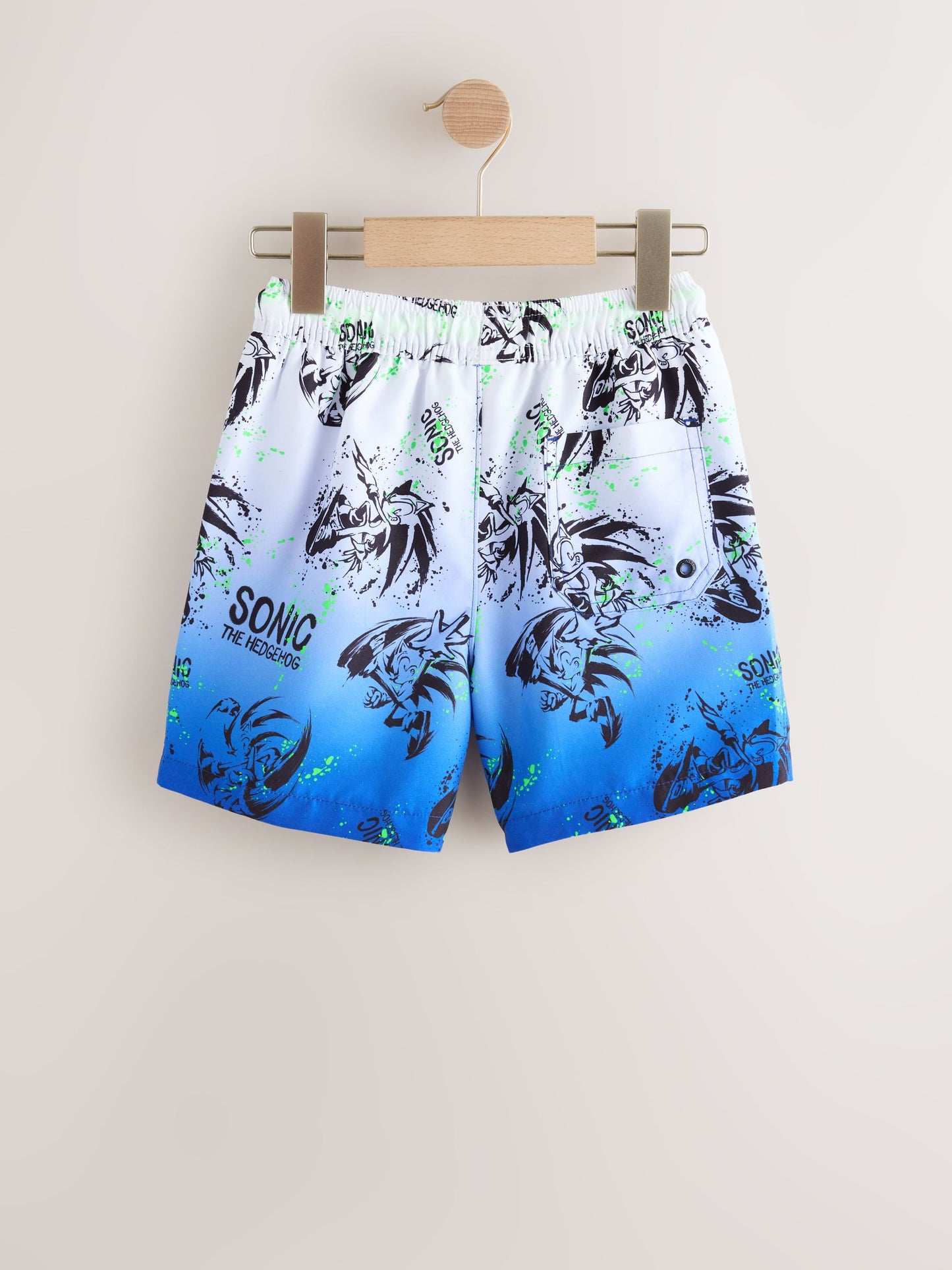 Dsiney Kidz - White/Blue Sonic Swim Shorts (3-16yrs) image 6