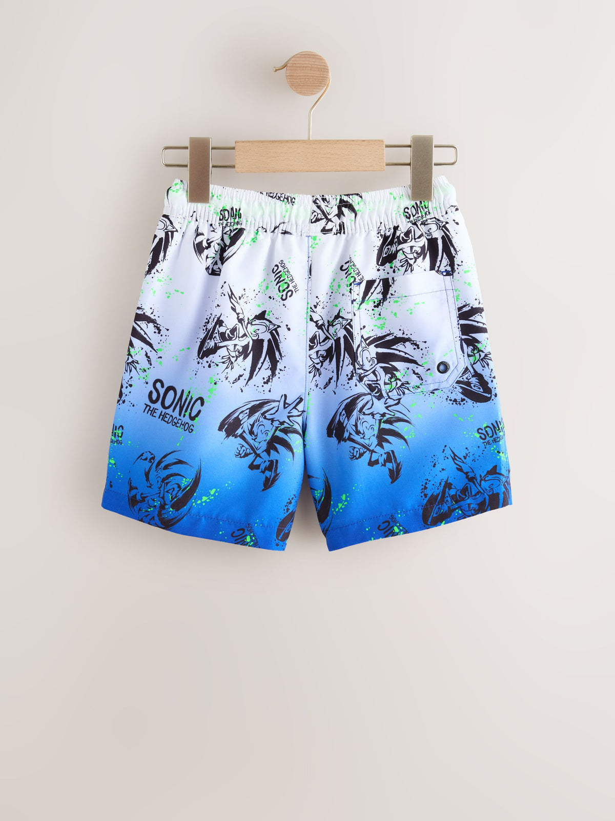 Dsiney Kidz - White/Blue Sonic Swim Shorts (3-16yrs) image 6