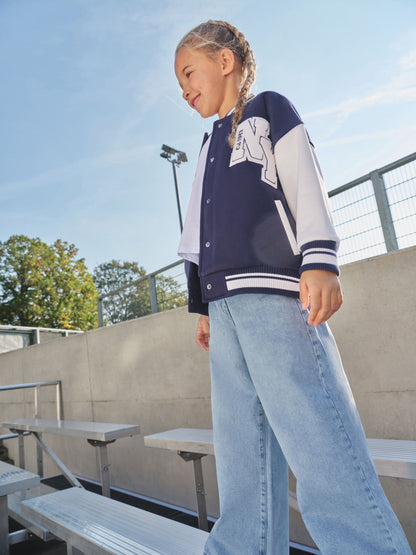 Dsiney Kidz - Navy Varsity Embroidered Jacket (3-16yrs) image 1