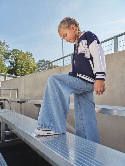 Dsiney Kidz - Navy Varsity Embroidered Jacket (3-16yrs) image 2