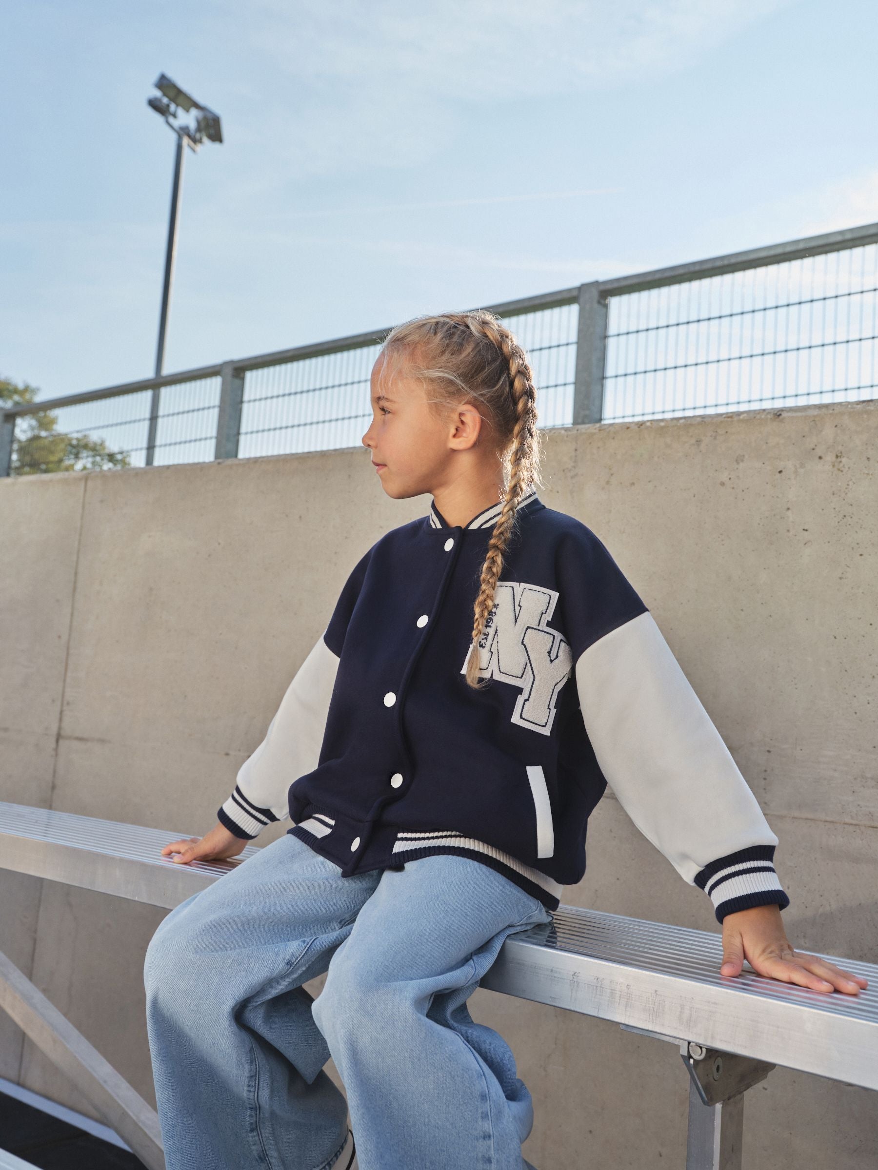 Dsiney Kidz - Navy Varsity Embroidered Jacket (3-16yrs) image 4