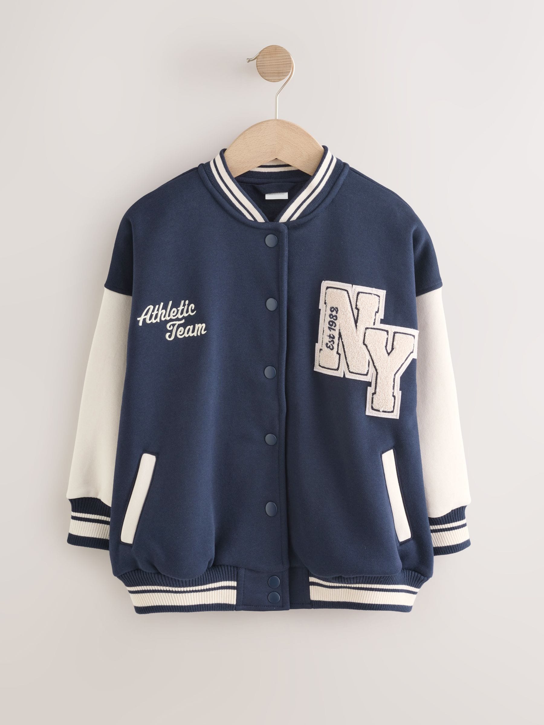 Dsiney Kidz - Navy Varsity Embroidered Jacket (3-16yrs) image 5