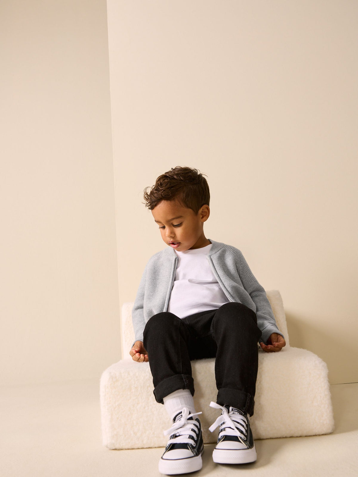 Grey Zip Through Cardigan (3mths-7yrs) - image 2