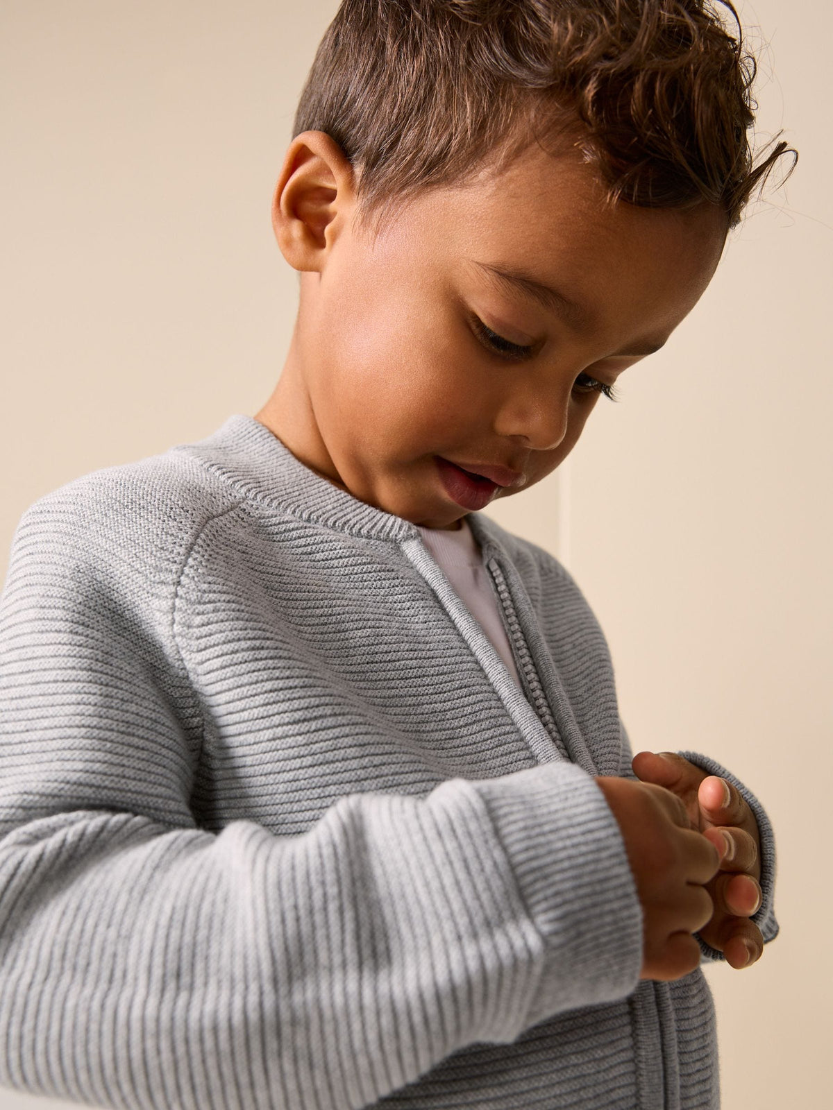 Grey Zip Through Cardigan (3mths-7yrs) - image 4