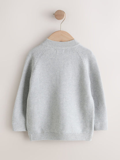 Grey Zip Through Cardigan (3mths-7yrs) - image 6