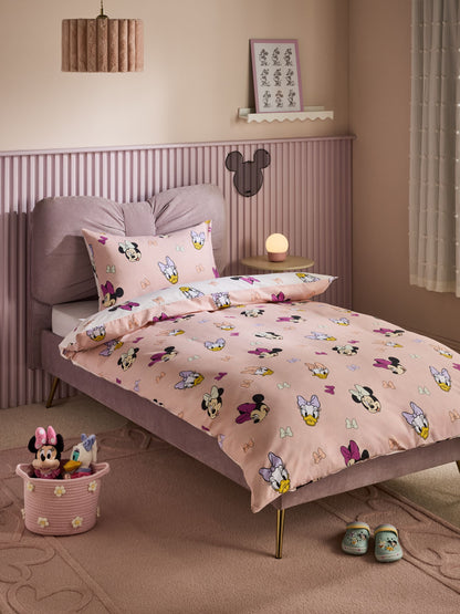 Pink Disney Minnie and Daisy Duvet Cover and Pillowcase Set - image 1