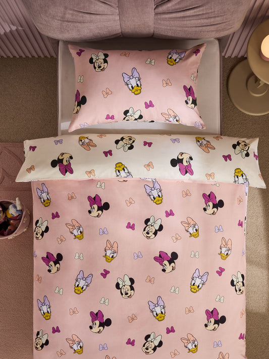 Pink Disney Minnie and Daisy Duvet Cover and Pillowcase Set - image 2