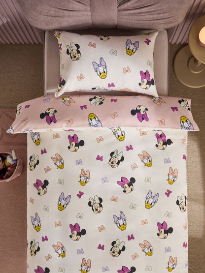 Pink Disney Minnie and Daisy Duvet Cover and Pillowcase Set - image 3