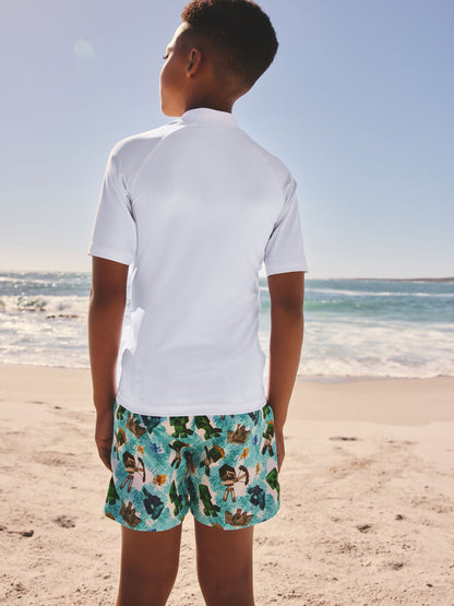 Dsiney Kidz - White Minecraft Rash Vest (3-16yrs) image 2