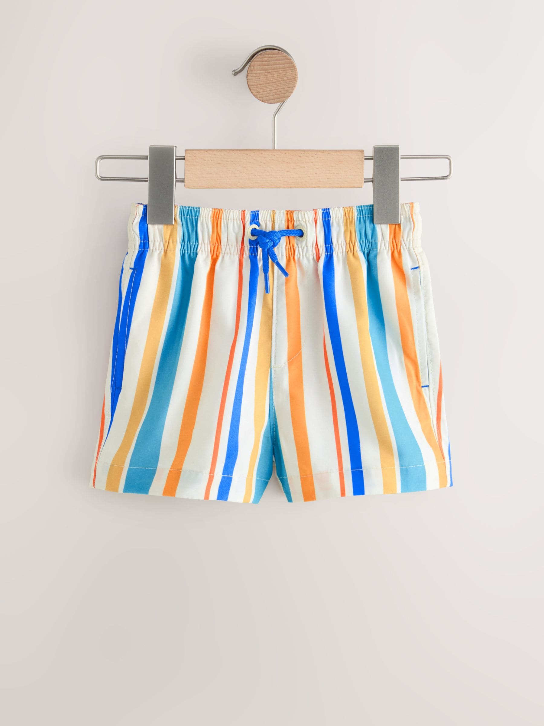 Orange/White Printed Swim Shorts 2 Pack (3mths-7yrs) image 7