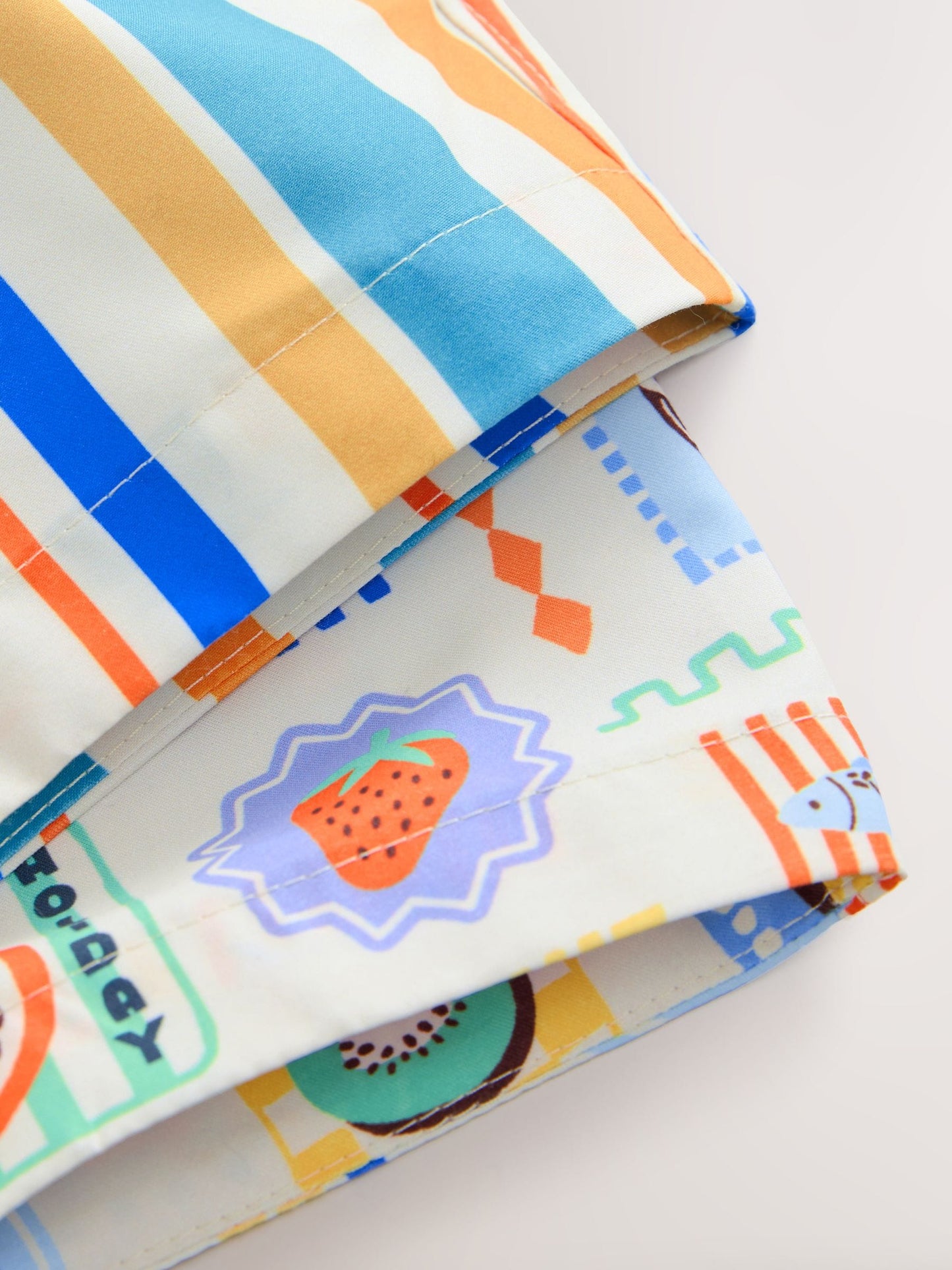 Orange/White Printed Swim Shorts 2 Pack (3mths-7yrs) image 9