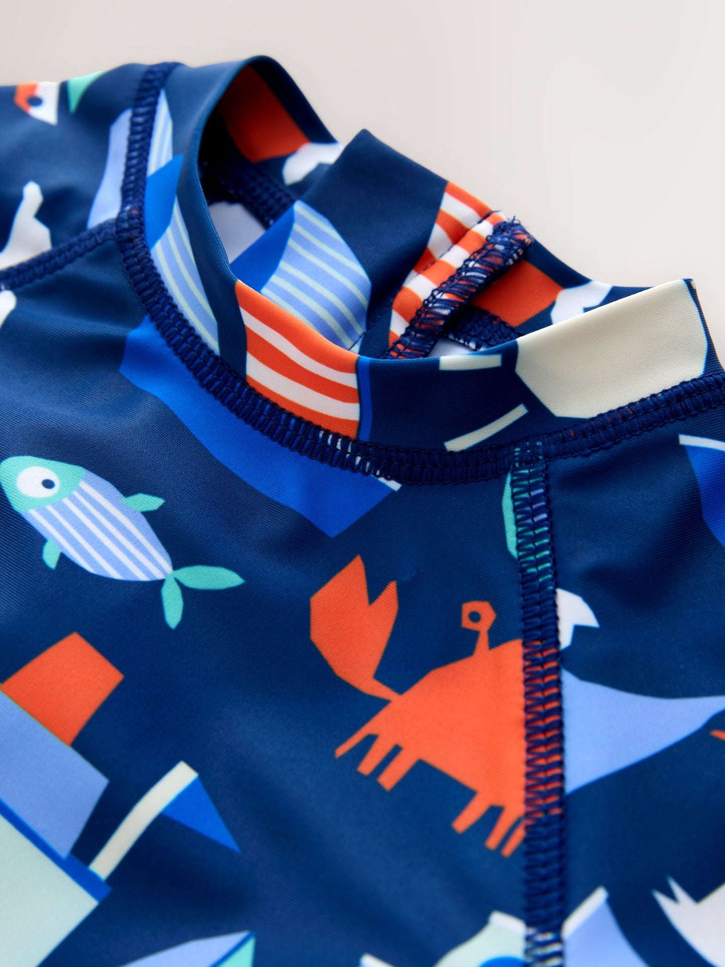 Navy Nautical Sunsafe All-In-One Swimsuit (3mths-7yrs) image 7