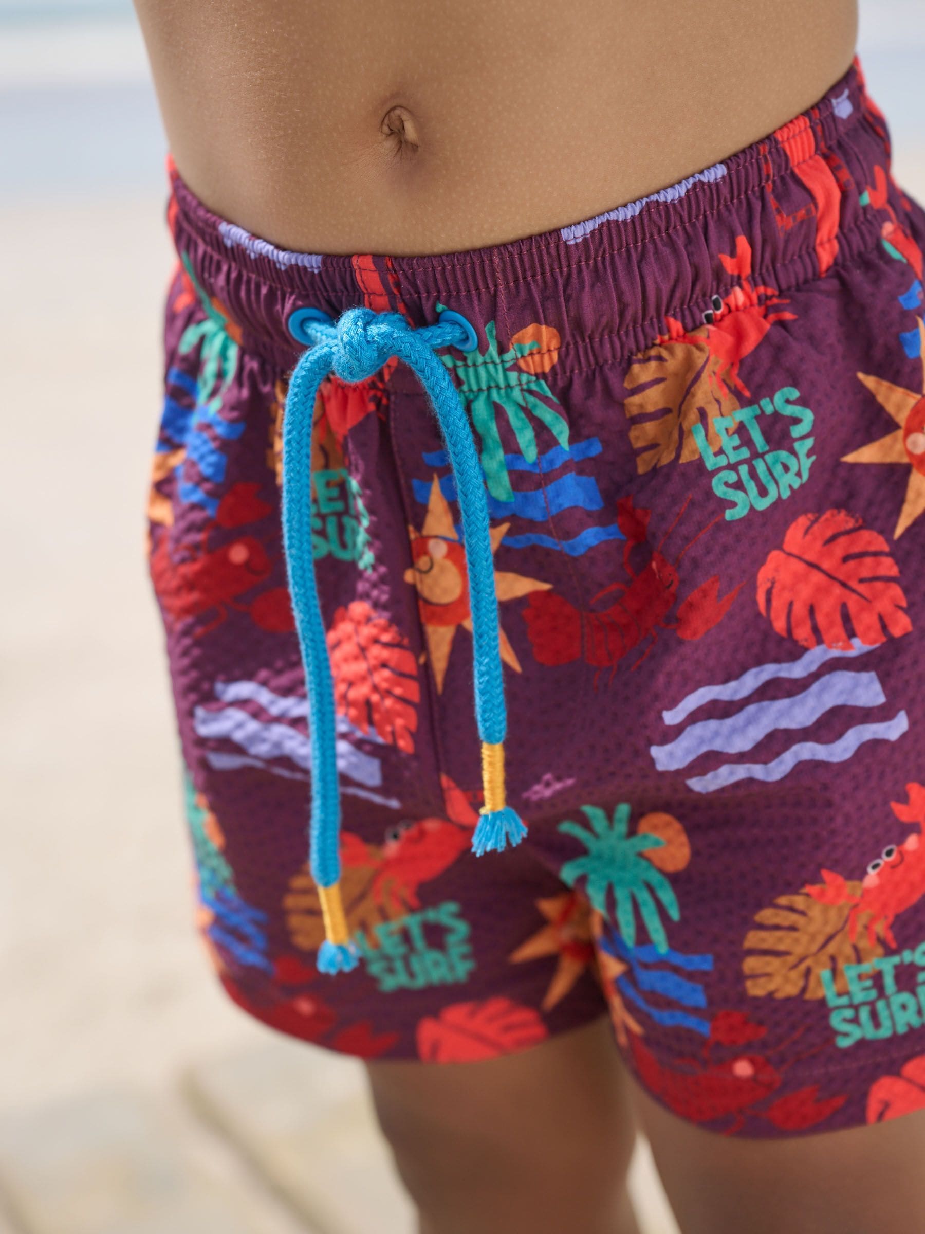 Orange Short Sleeve Sunsafe Rash Vest and Swim Shorts Set (3mths-7yrs) image 5