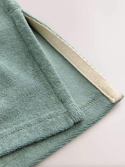 Sage Green Towelling Zip Through Cover-Up (3mths-7yrs) image 9