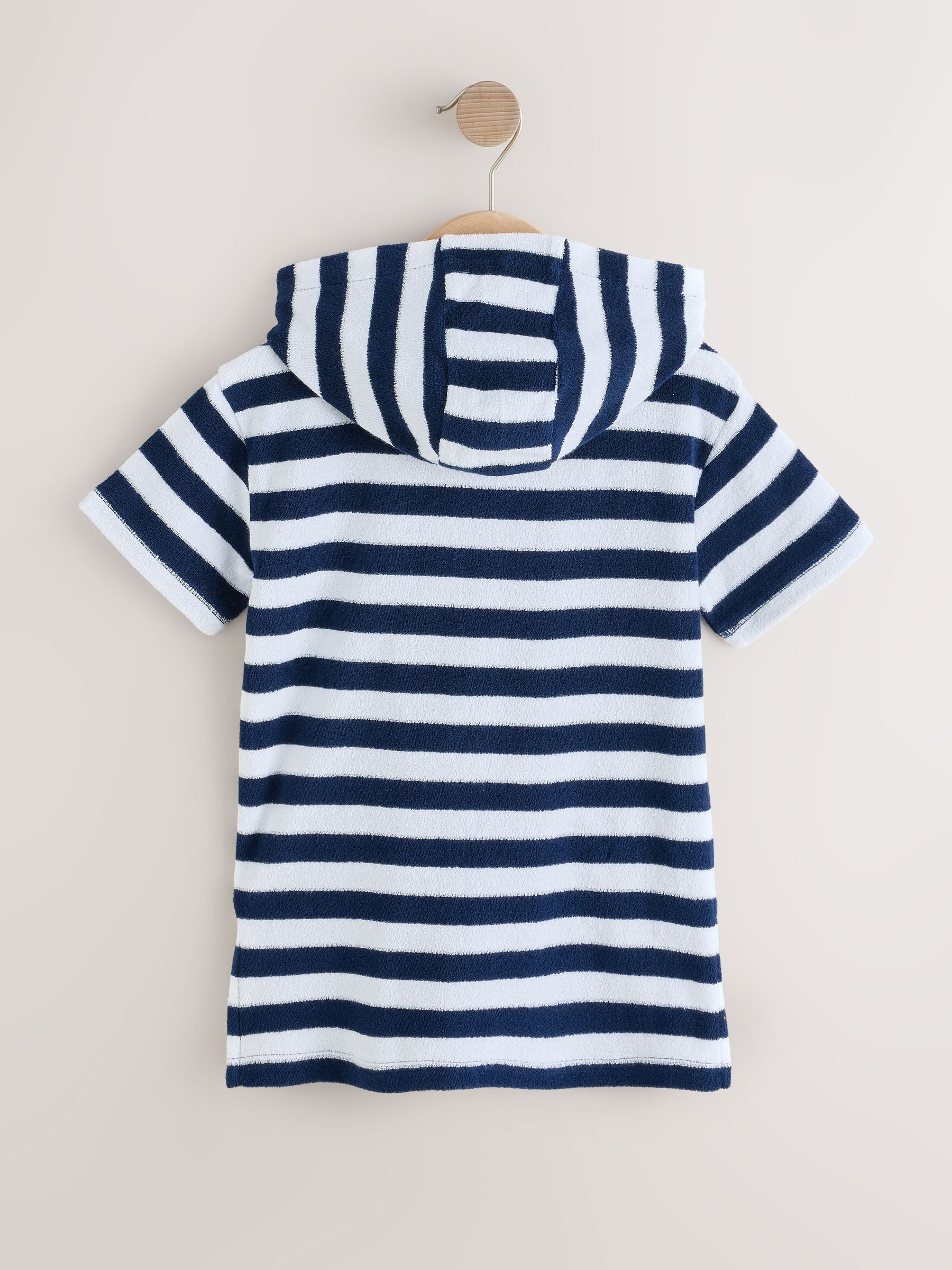 Navy Stripe Towelling Zip Through Cover-Up (3mths-7yrs) image 6