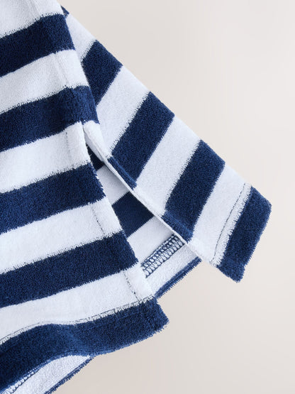 Navy Stripe Towelling Zip Through Cover-Up (3mths-7yrs) image 8