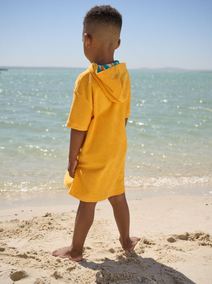 Orange Towelling Zip Through Cover-Up (3mths-7yrs) image 3