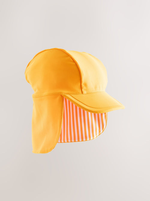 Bright Orange Legionnaire Swim Hat (3mths-10yrs) image 1