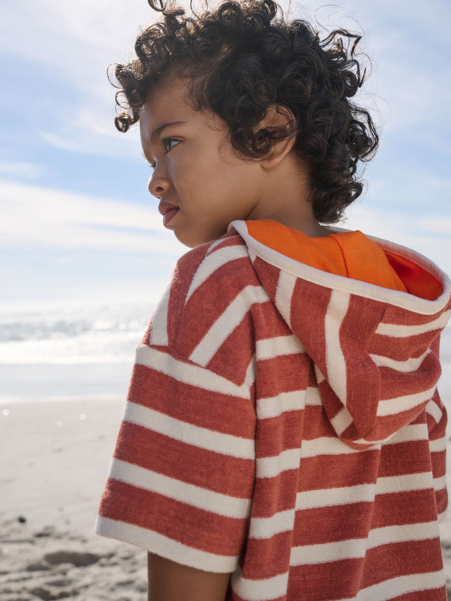 Rust Brown Stripe Towelling Top and Shorts Set (3mths-7yrs) image 6