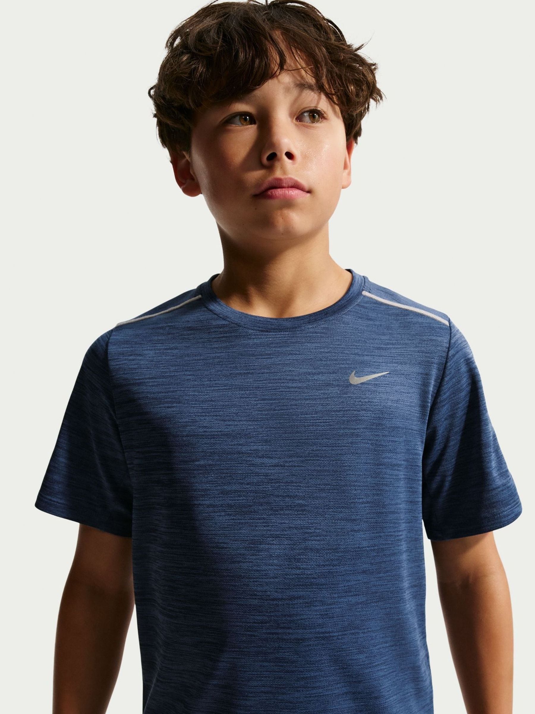 Dsiney Kidz - Nike Mystic Navy Miler Dri-FIT Short Sleeve T-Shirt image 2