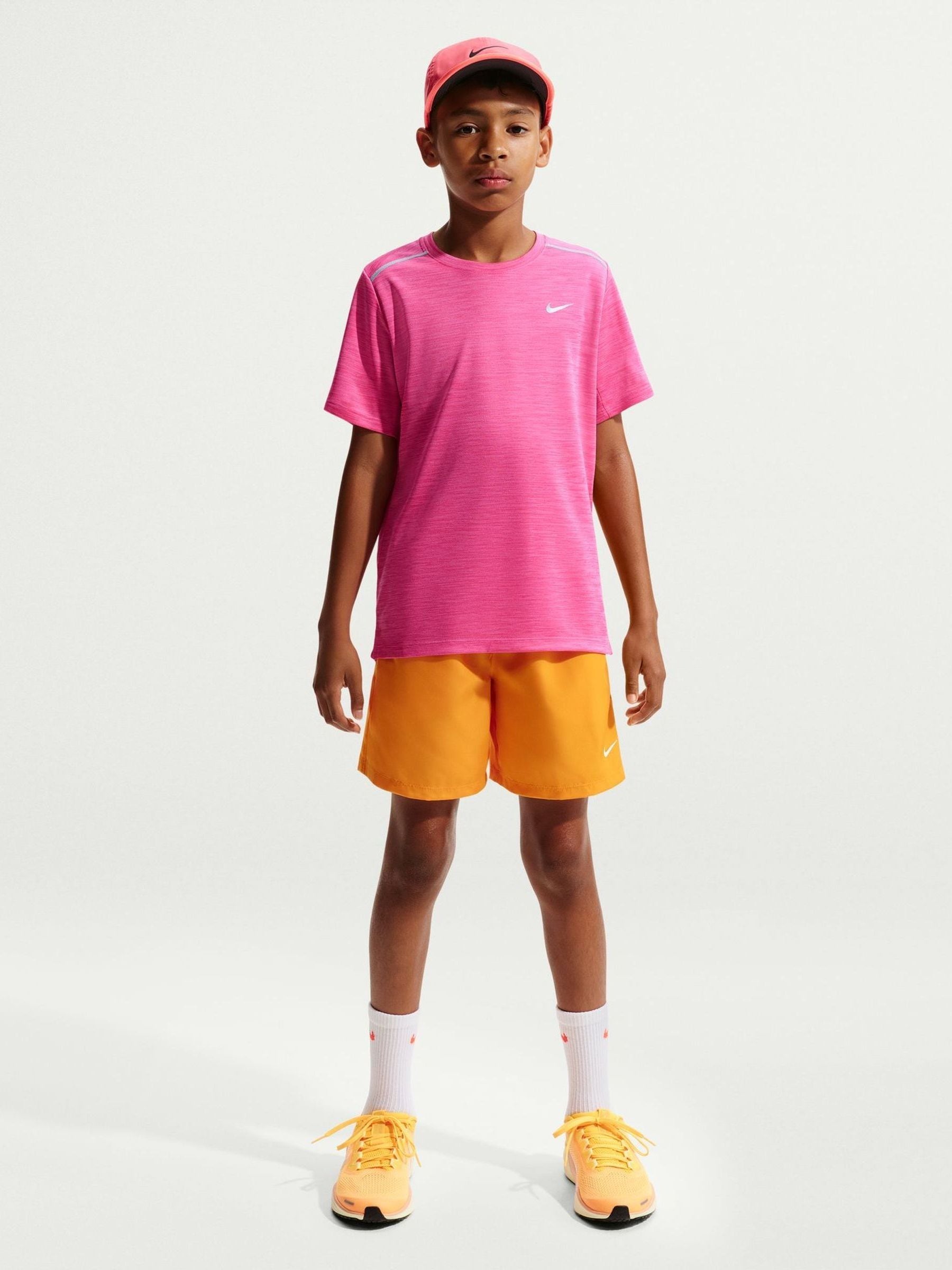 Dsiney Kidz - Nike Rush Pink Miler Dri-FIT Short Sleeve T-Shirt image 1