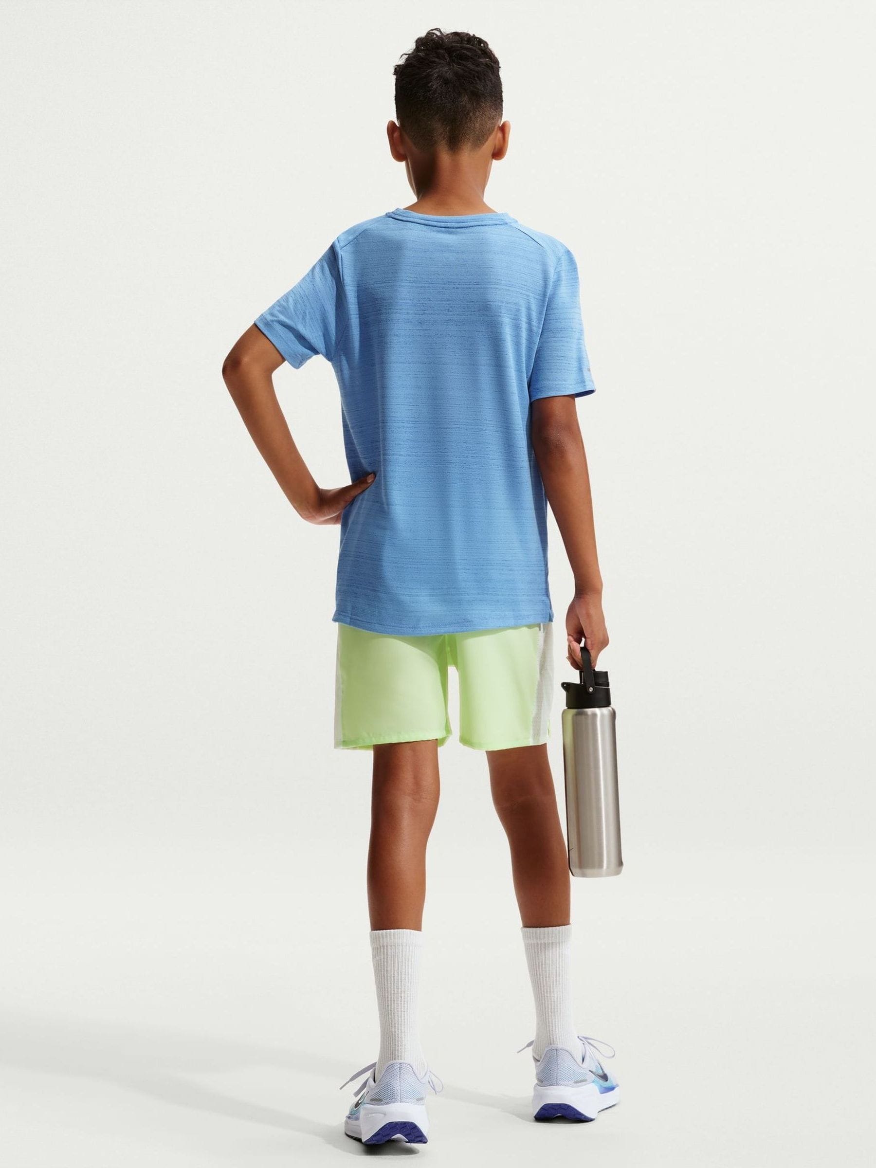 Dsiney Kidz - Nike Liquid Lime Miler Dri-FIT Training Shorts image 2