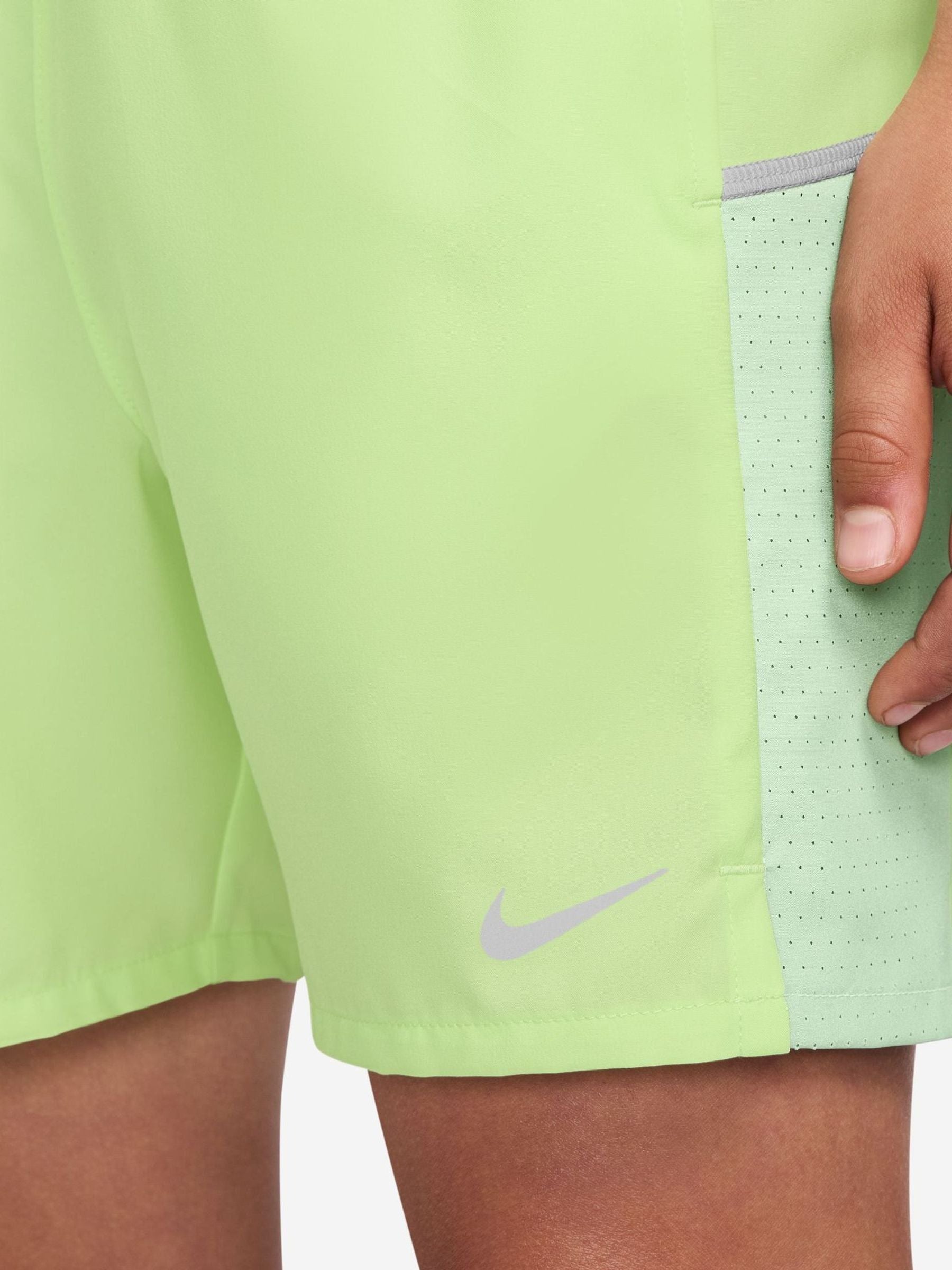 Dsiney Kidz - Nike Liquid Lime Miler Dri-FIT Training Shorts image 4