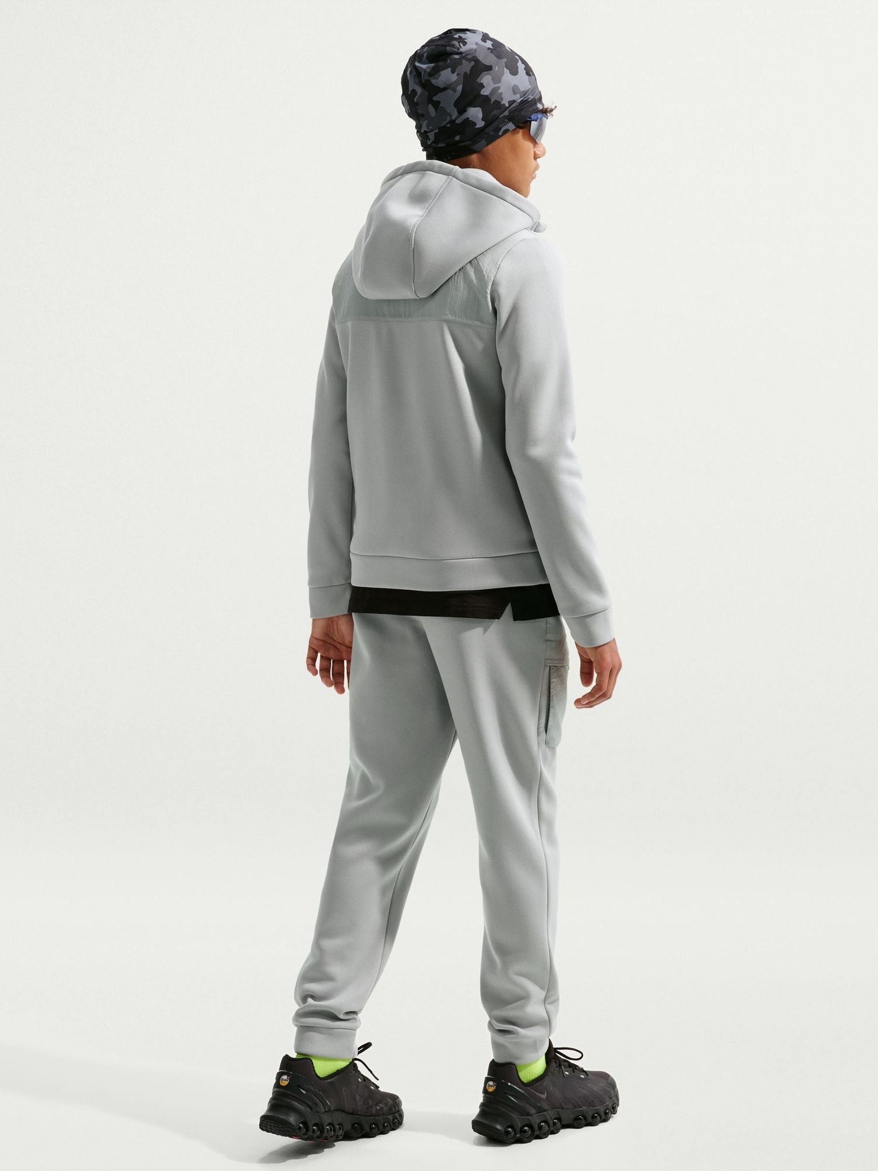 Dsiney Kidz - Nike Light Smoke Grey City Utility Full Zip Hoodie image 2