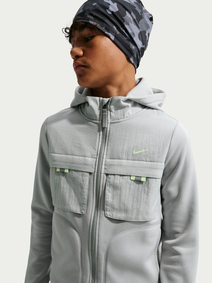 Dsiney Kidz - Nike Light Smoke Grey City Utility Full Zip Hoodie image 3