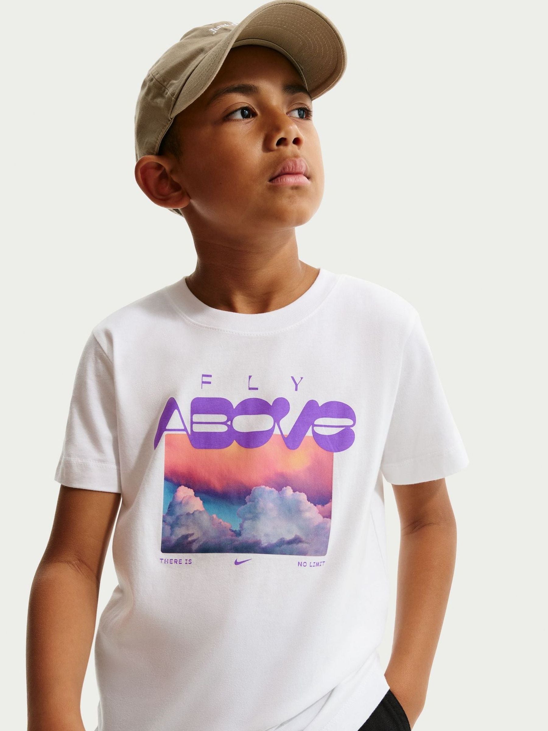 Dsiney Kidz - Nike White Graphic Fly Above T-Shirt image 1