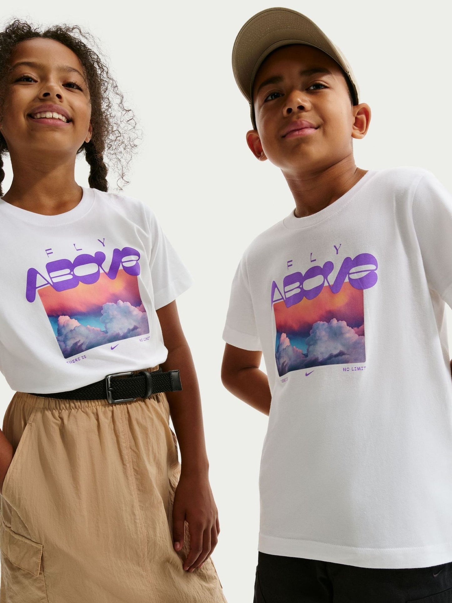 Dsiney Kidz - Nike White Graphic Fly Above T-Shirt image 4