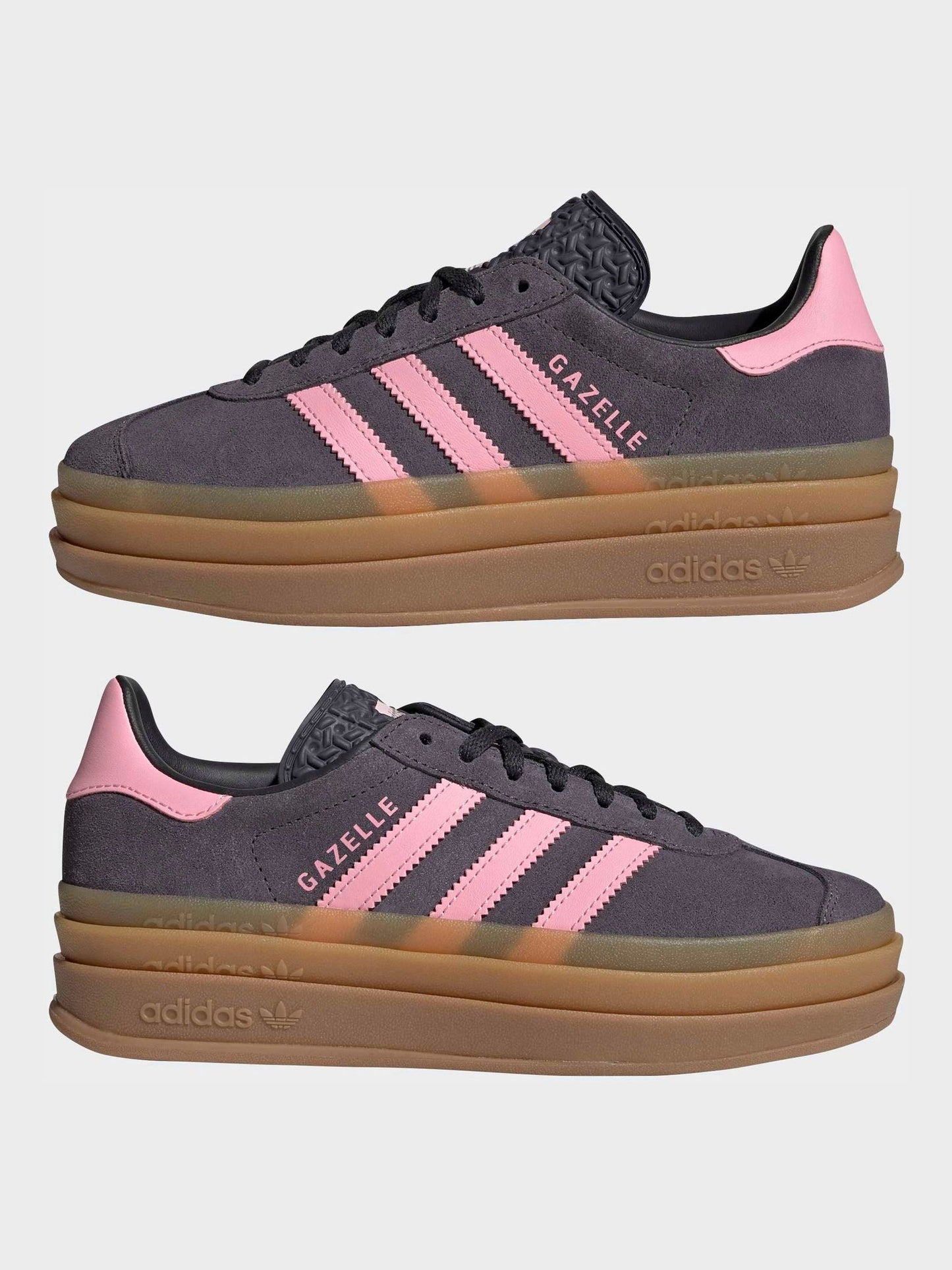 adidas Originals Grey Gazelle Bold Junior Trainers image 6