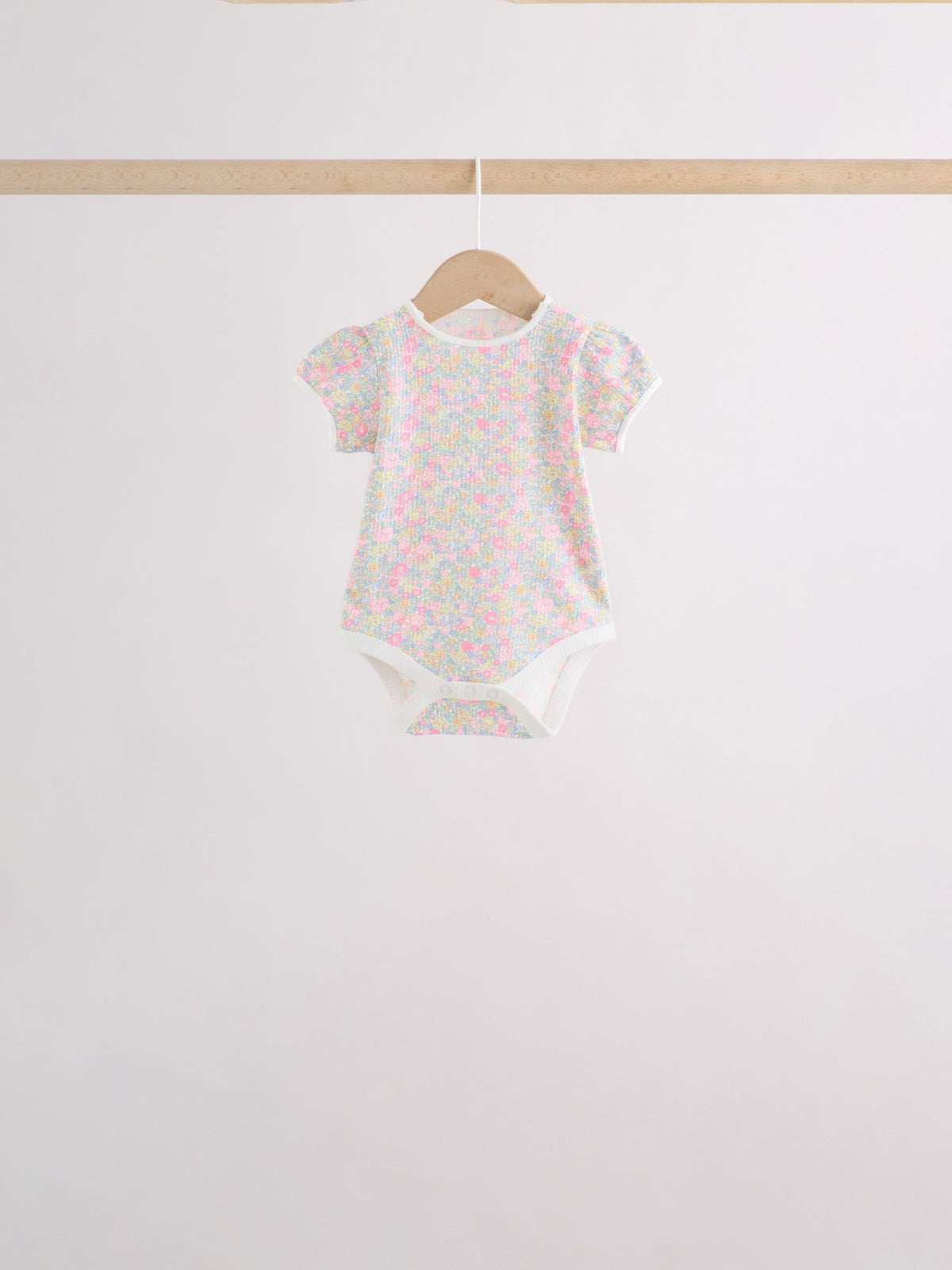 Dsiney Kidz - Pink/Yellow Short Sleeve Baby Bodysuits 5 Pack image 3