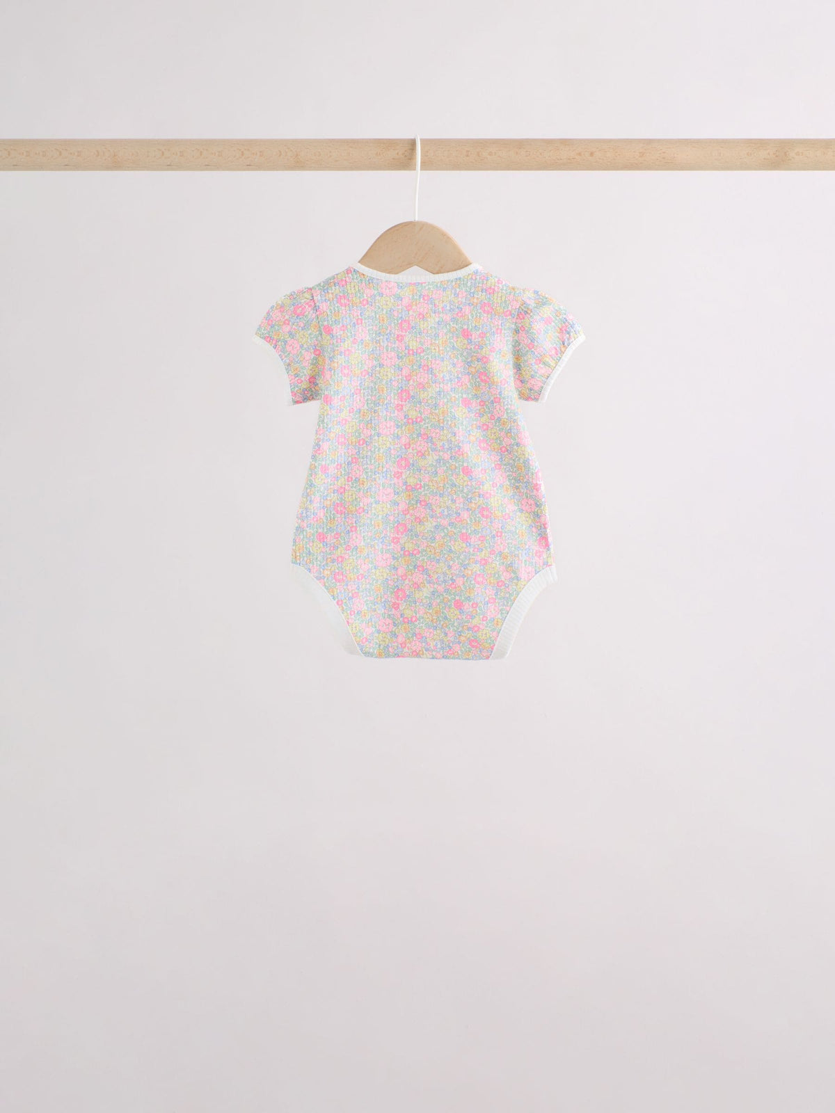 Dsiney Kidz - Pink/Yellow Short Sleeve Baby Bodysuits 5 Pack image 4