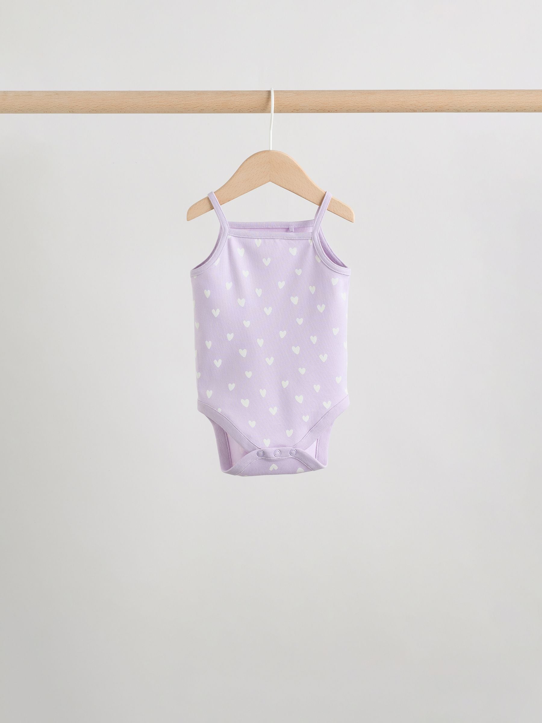 Pink Vest Baby Bodysuits 5 Pack image 5