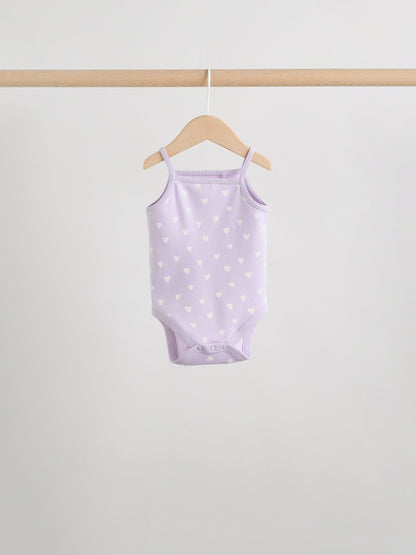 Pink Vest Baby Bodysuits 5 Pack image 5