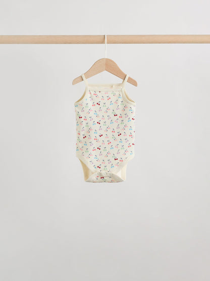 Pink Vest Baby Bodysuits 5 Pack image 7