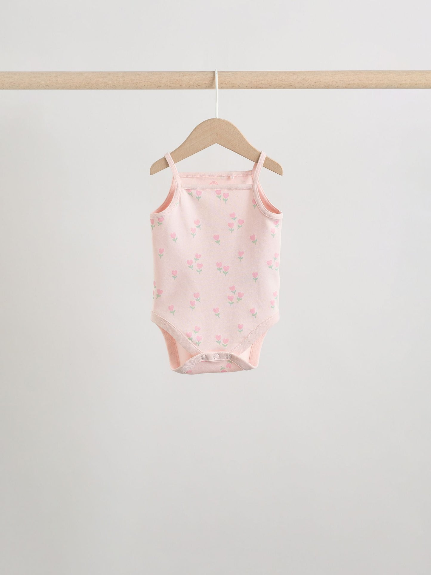 Pink Vest Baby Bodysuits 5 Pack image 8
