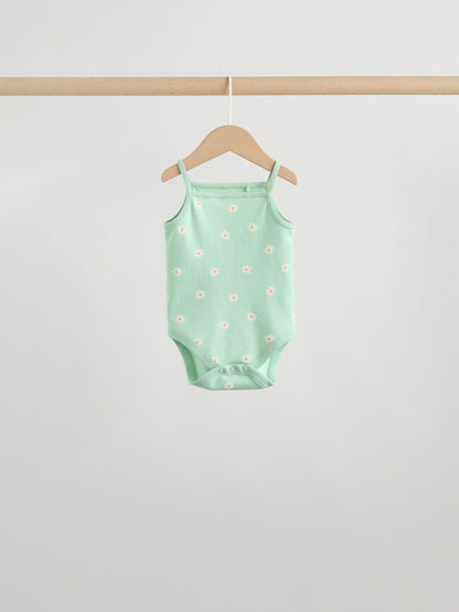 Pink Vest Baby Bodysuits 5 Pack image 9