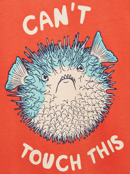 Joules Boys' Archie Orange Screenprint T-Shirt image 5