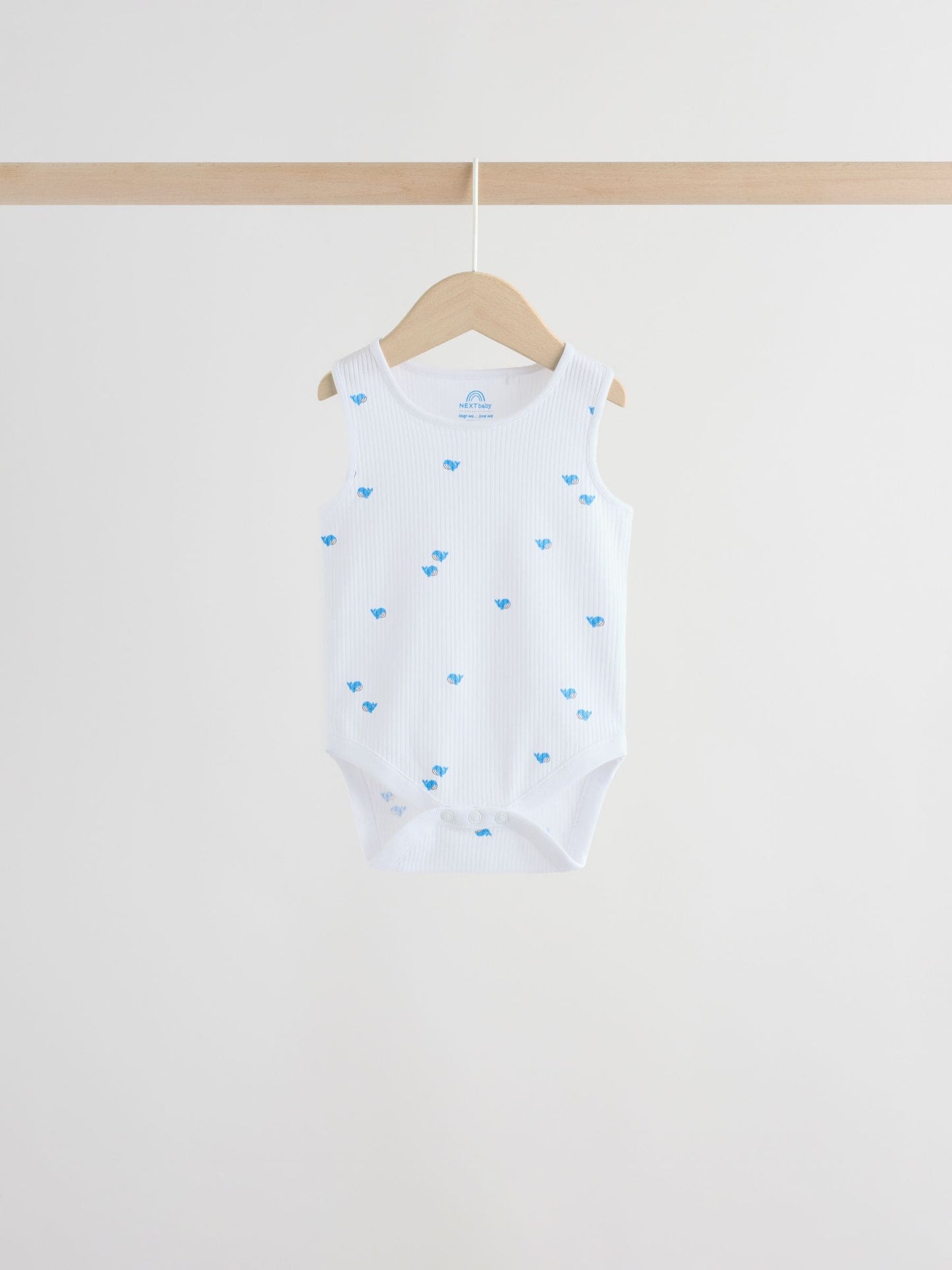 Green/Blue Vest Baby Bodysuits 5 Pack image 6