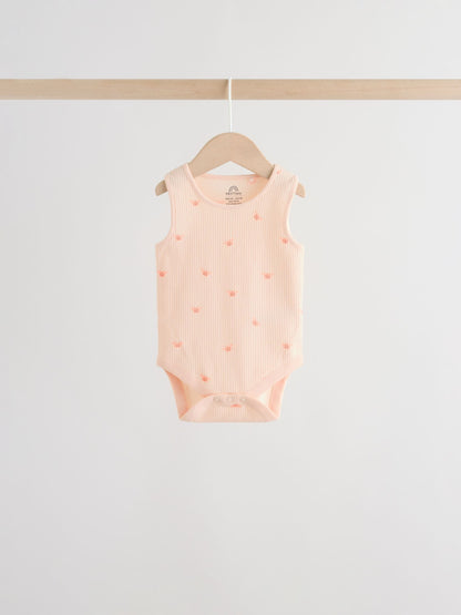 Green/Blue Vest Baby Bodysuits 5 Pack image 8