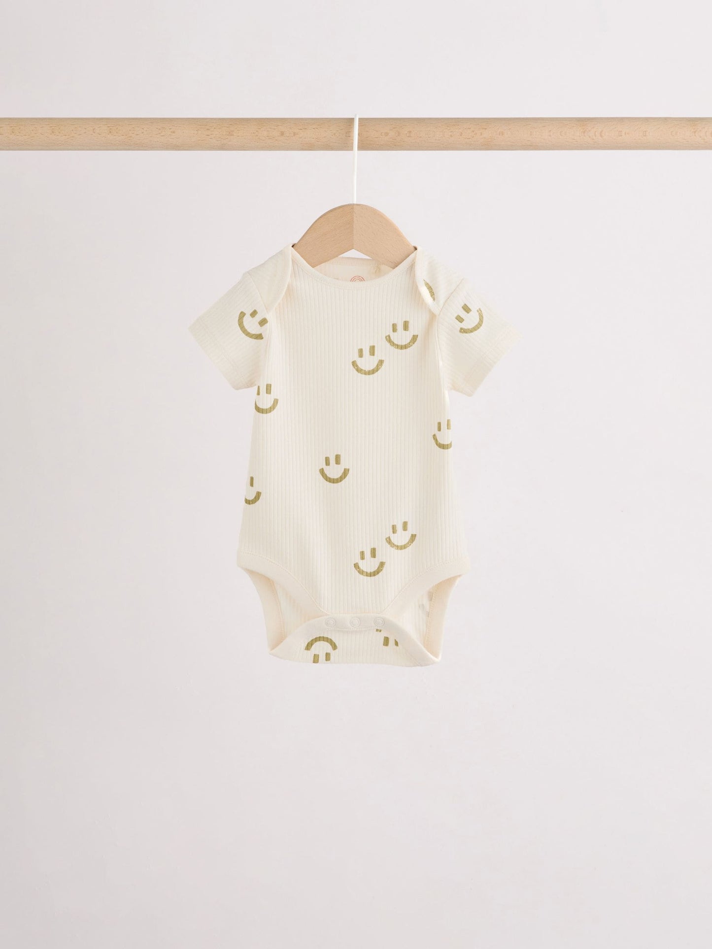 Multi Short Sleeve Baby Bodysuits 5 Pack image 2