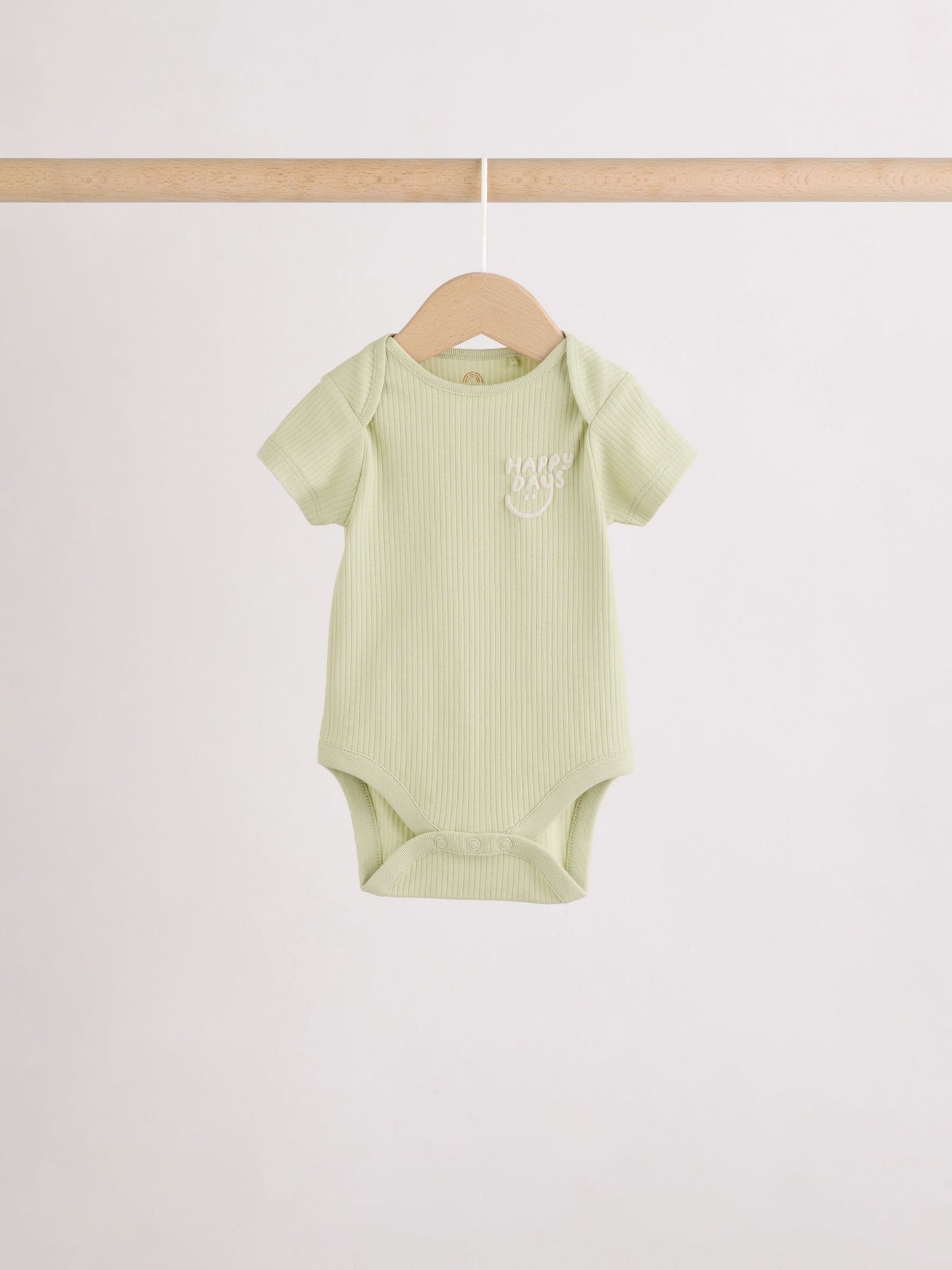Multi Short Sleeve Baby Bodysuits 5 Pack image 3