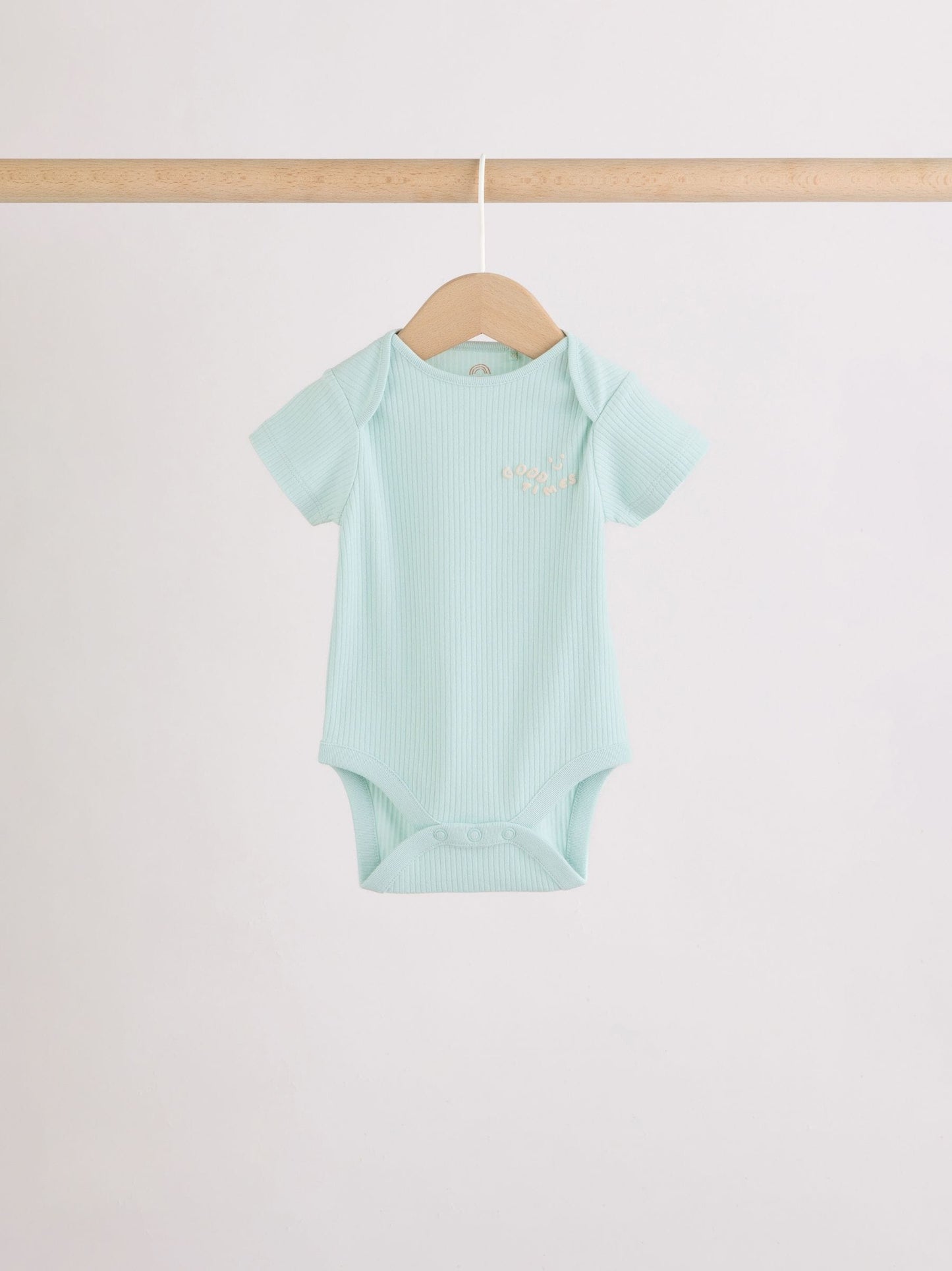 Multi Short Sleeve Baby Bodysuits 5 Pack image 5