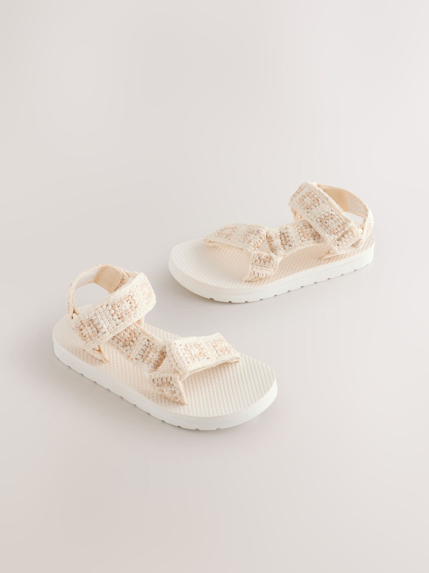 Neutral Crochet Trekker Sandals image 1